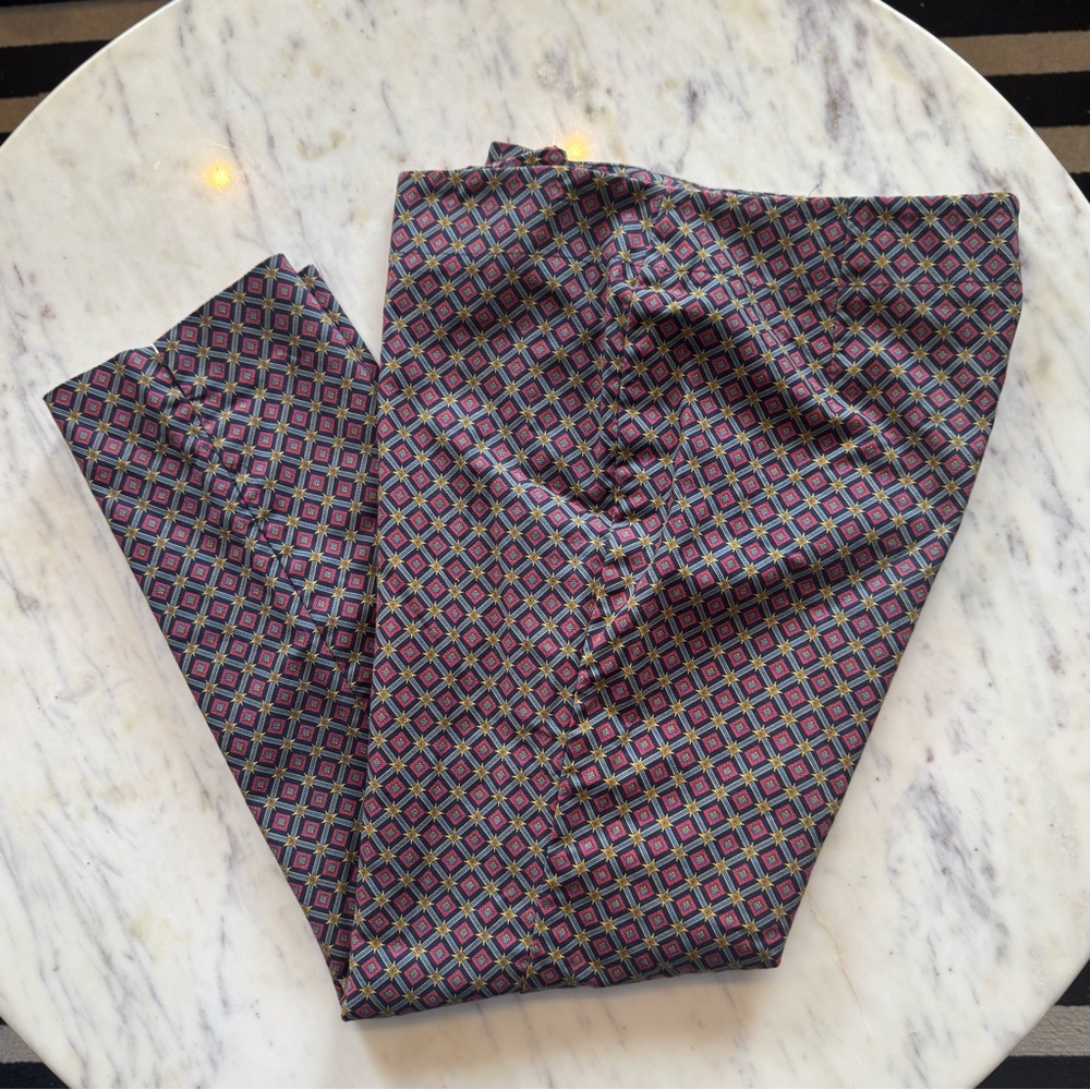 Talbots 8P Geo Print Signature Fit Pants
